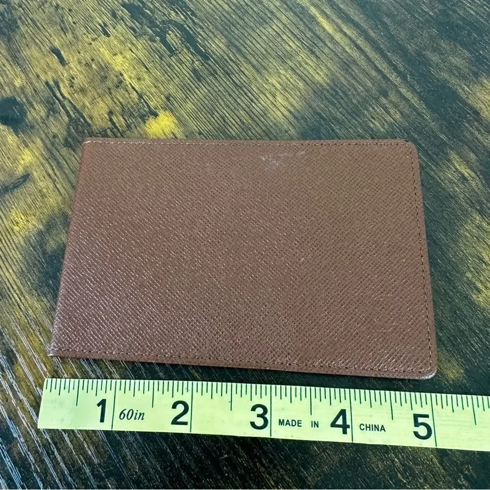 Louis Vuitton Bifold Agenda Notebook Holder Wallet Brown Leather Authenticated